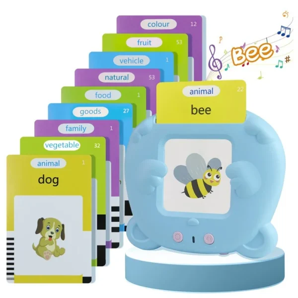 Language Audio Book Learning Education 112 Cards Kids Talking Audio Book Machine Gift Russian English Spanish French Portuguese - Image 5