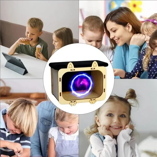 Upgraded DIY 3D Holographic Cinema Mobile Phone Projector Scientific Experiment Materials Children's Educational Technology Toys - Image 4