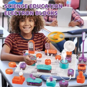 New DIY Science Experiment Electronic Building Blocks Children's Circuit Physics Toys Exercise Children's Thinking Ability
