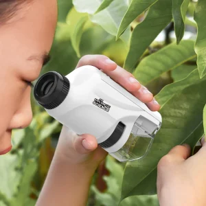 Portable microscope toys for children, mini scientific experiment equipment for primary and secondary school students