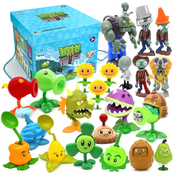 New Role PLANTS VS ZOMBIES 2 PVZ Toys Full Set Gift For Boys Box-packed Children's Dolls Action Figure Model Present Map - Image 2