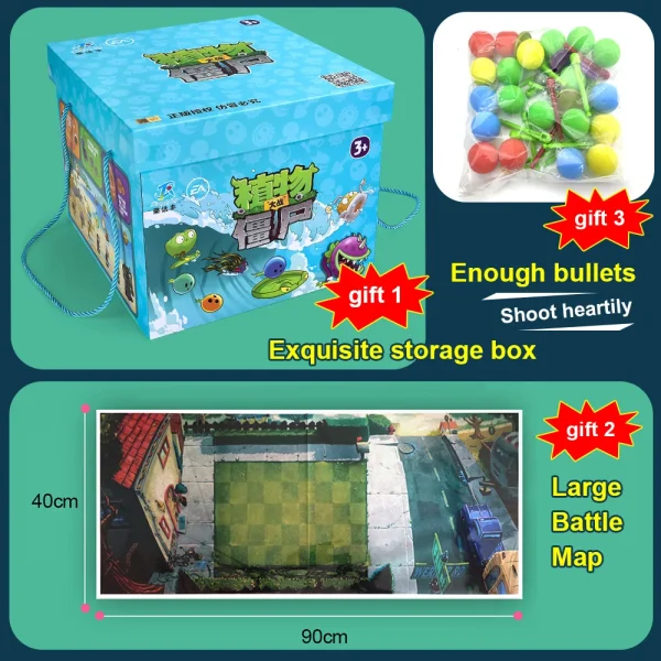 New Role PLANTS VS ZOMBIES 2 PVZ Toys Full Set Gift For Boys Box-packed Children's Dolls Action Figure Model Present Map - Image 3