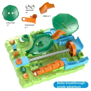 Jungle Crossing Adventure Ball Ball Track Desktop Game Puzzle Toy 3-6 Year Old Boys Pinball Maze