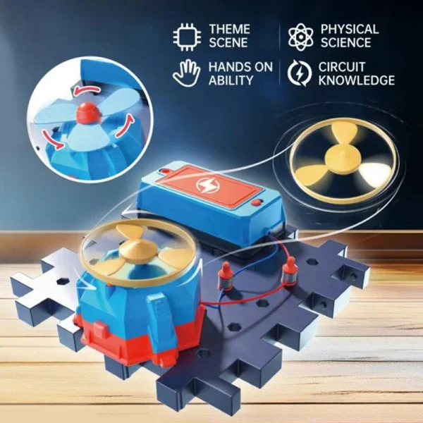 Science Toy DIY Electronic Blocks Kits Children Circuits Educational Toys Exploration Equipment Set Physical Toys for Kids Gift - Image 6